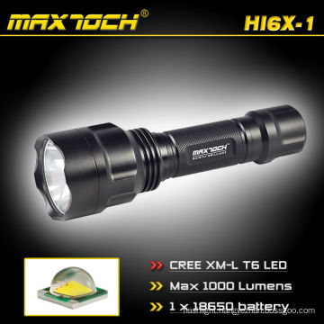 Maxtoch HI6X-1 Toughened Ultra-clear Glass Rechargeable Torch Hunting Light